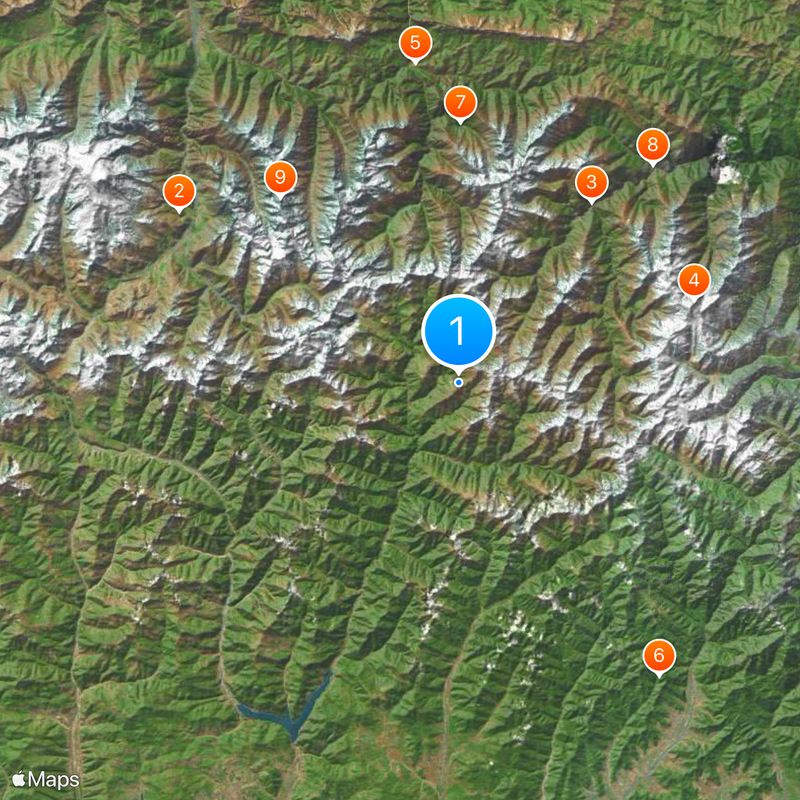 Caucasus Mountains Map