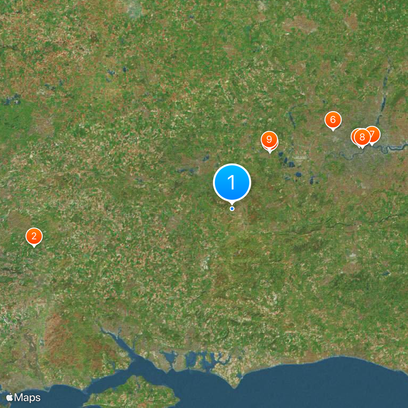 Sudeste de Inglaterra Mapa