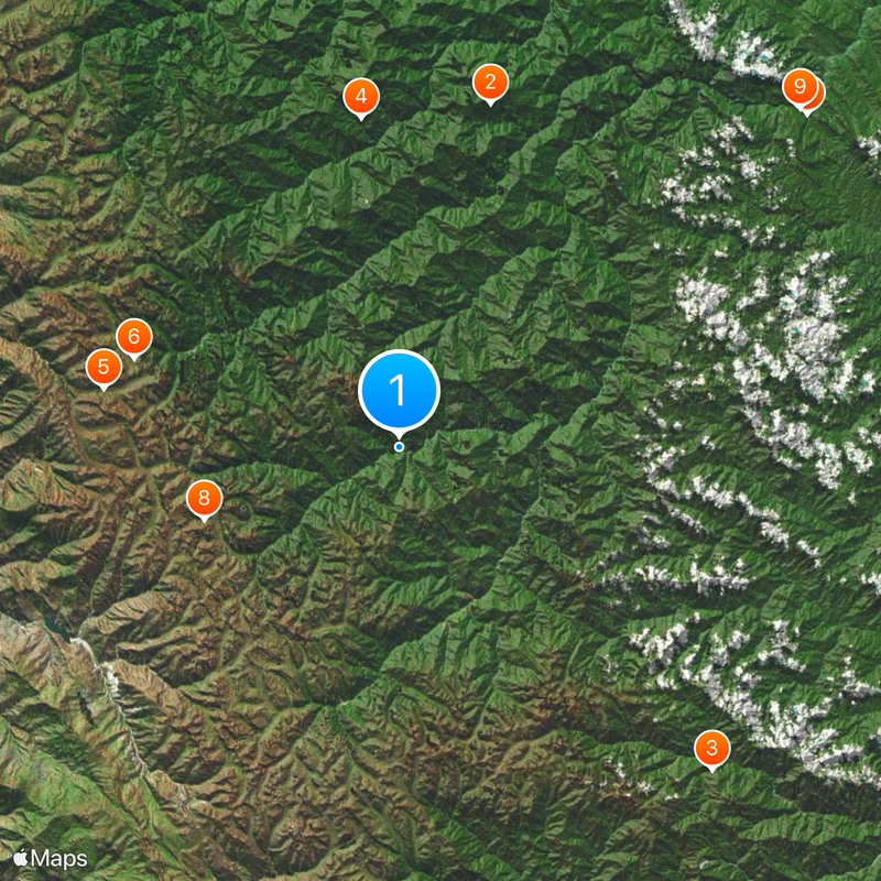 Parque Nacional do Rio Abiseo Mapa
