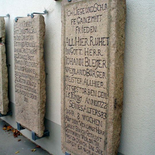 Einzeldenkmale der Sachgesamtheit Friedhof Johanngeorgenstadt Hospitalstraße -