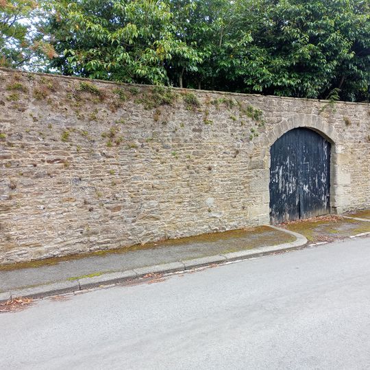 Wall on North East Side of Castle Garden, and Gazebo Attached