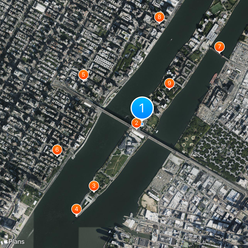 Roosevelt Island Tramway Mapa