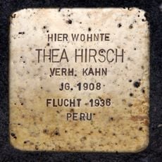 Stolperstein em memória de Thea Hirsch