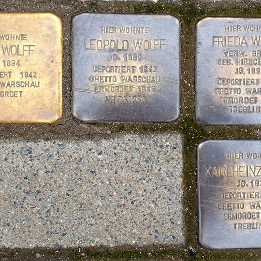Stolperstein dedicated to Karlheinz Bruck