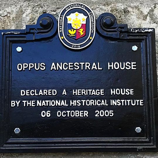 Oppus Ancestral House historical marker