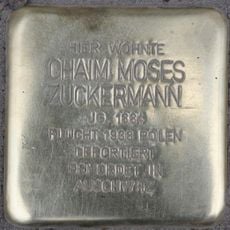 Stolperstein für Chaim Moses Zuckermann