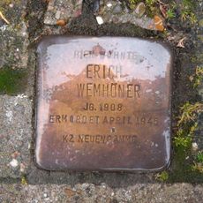 Stolperstein dedicated to Erich Wemhöner