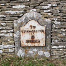 Milestone, Fowler's Hill, by cemetery