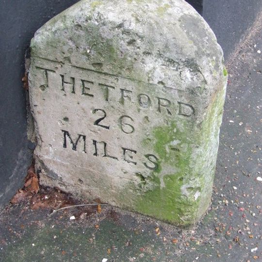 Milestone No.3 Against Pond Farmhouse Q.V. 2/17