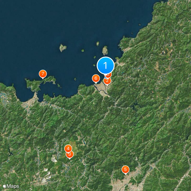Sitios de la revolución industrial de la era Meiji en Japón: siderurgia Mapa