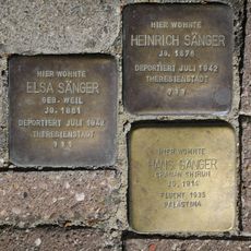 Stolperstein en memoria de Heinrich Sänger