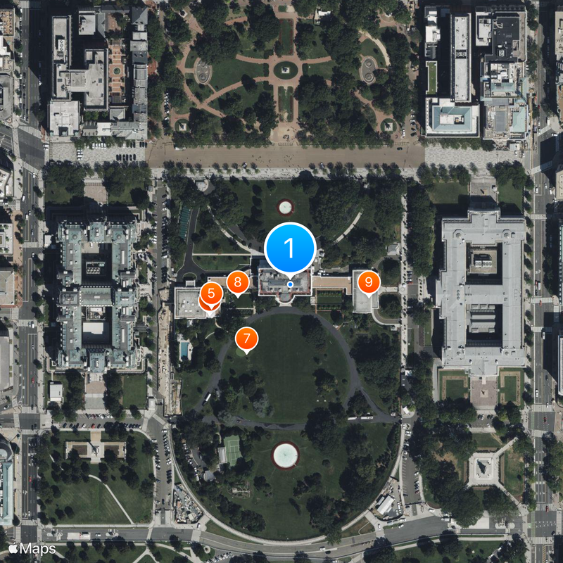 White House basement Mapa