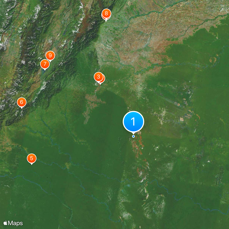 Chiribiquete National Park Map