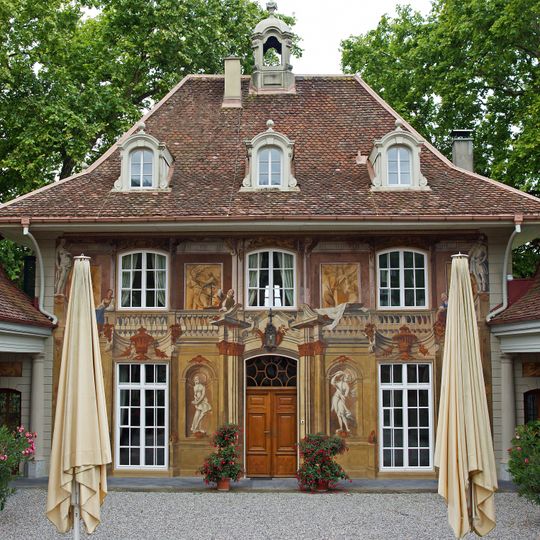 Courtyard with outbuildings