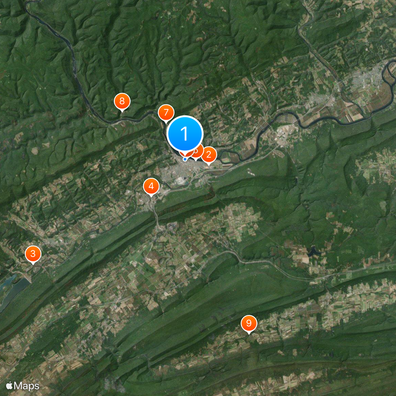 Lock Haven Map
