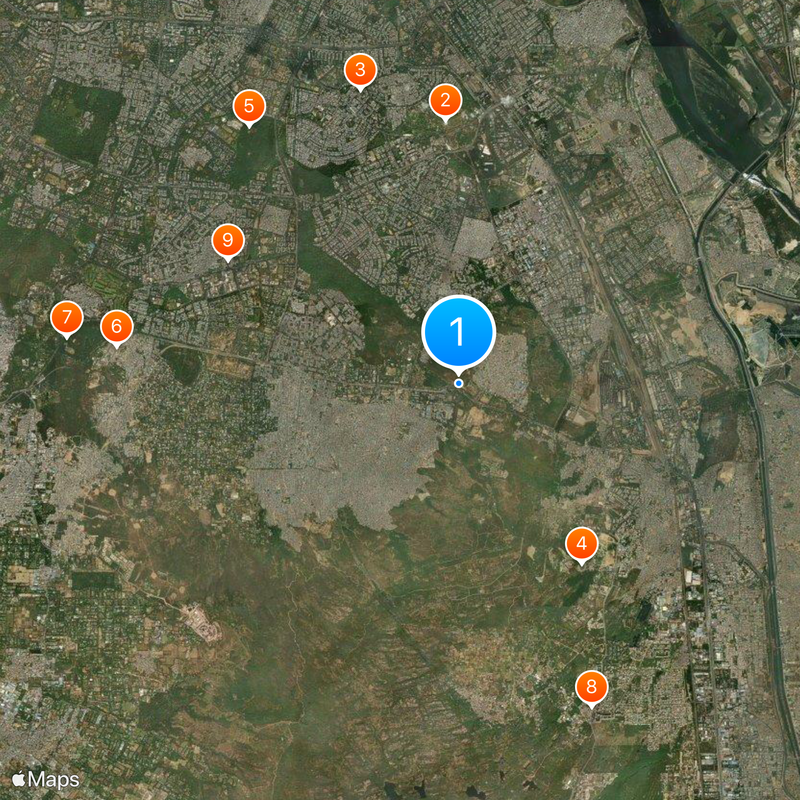 Tughlaqabad Fort Map