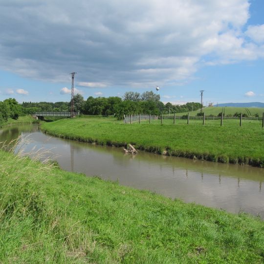 Železniční most přes Olšavu v Těšově