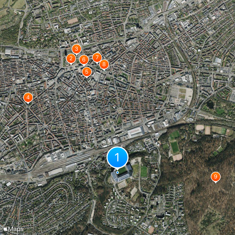 Fritz-Walter-Stadion Mapa
