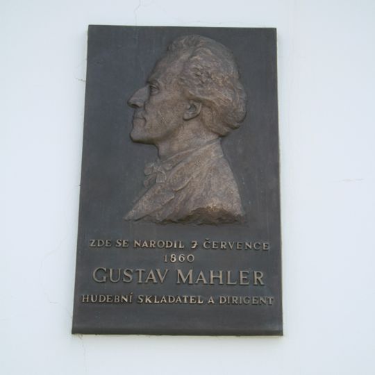 Pamětní deska Gustava Mahlera v Kalištích