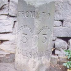 Milestone, beneath Parkwood, Woodhead Road