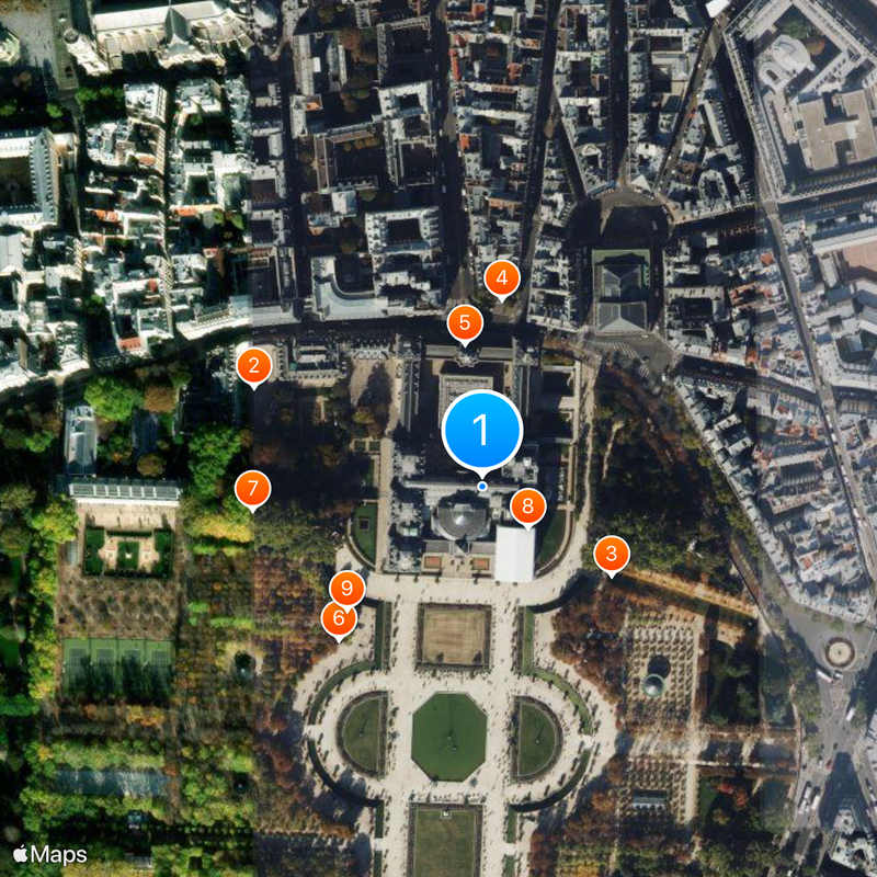 Pałac Luksemburski Mapa