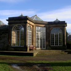 Camellia House in Bretton Park approximately 80 metres west of Bretton Hall