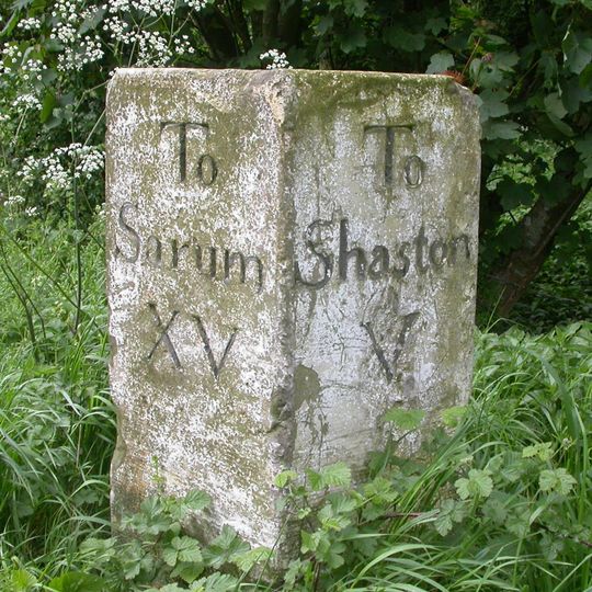 Milestone Near Parish Boundary With Donhead St Andrew