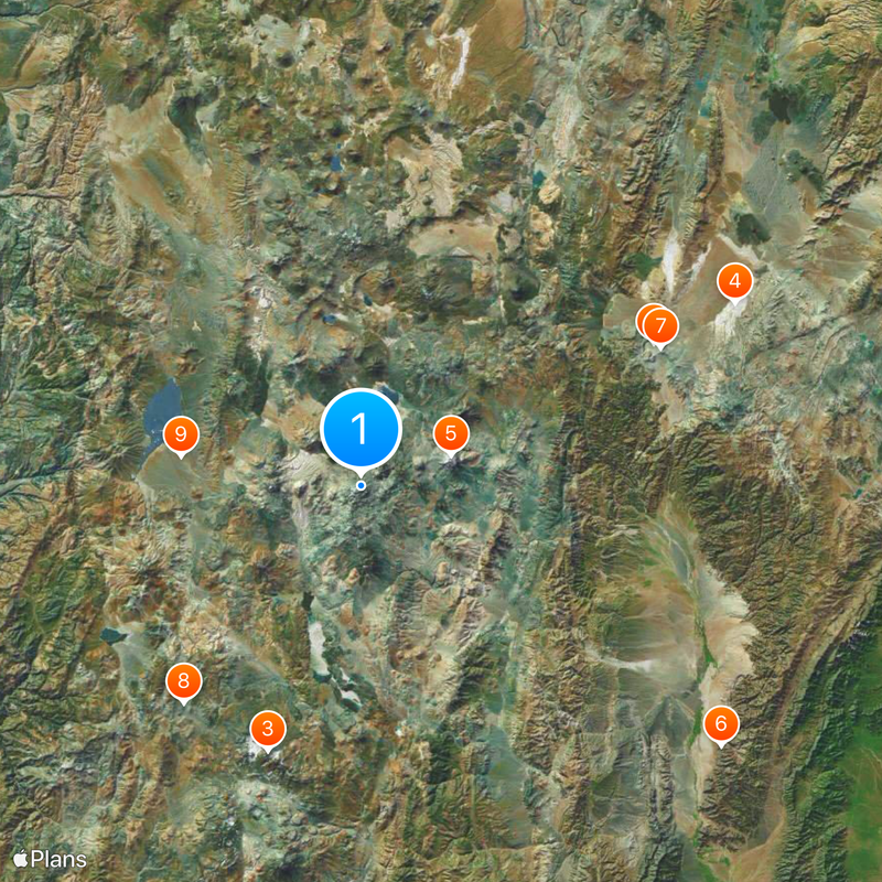 Nevado Ojos del Salado Karte