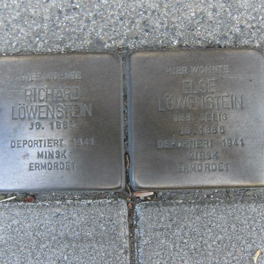 Stolperstein en memoria de Else Löwenstein