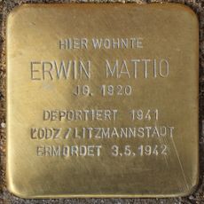 Stolperstein à la mémoire d’Erwin Mattio