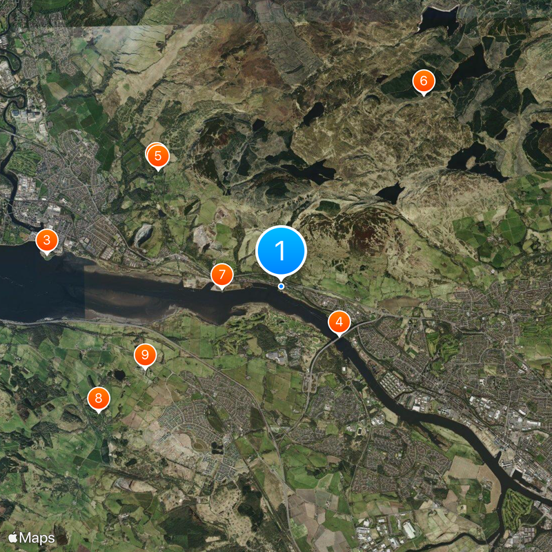 Forth and Clyde Canal Kaart