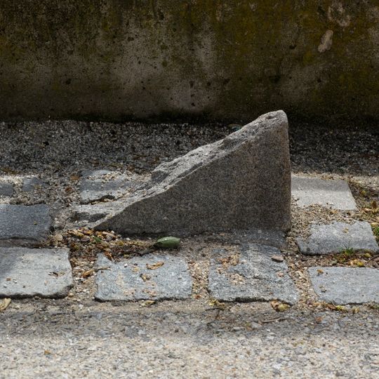 Memorial stone of 2002 flood in České Budějovice