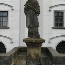 Statue of John of Nepomuk on the stone bridge in Brandýs nad Labem