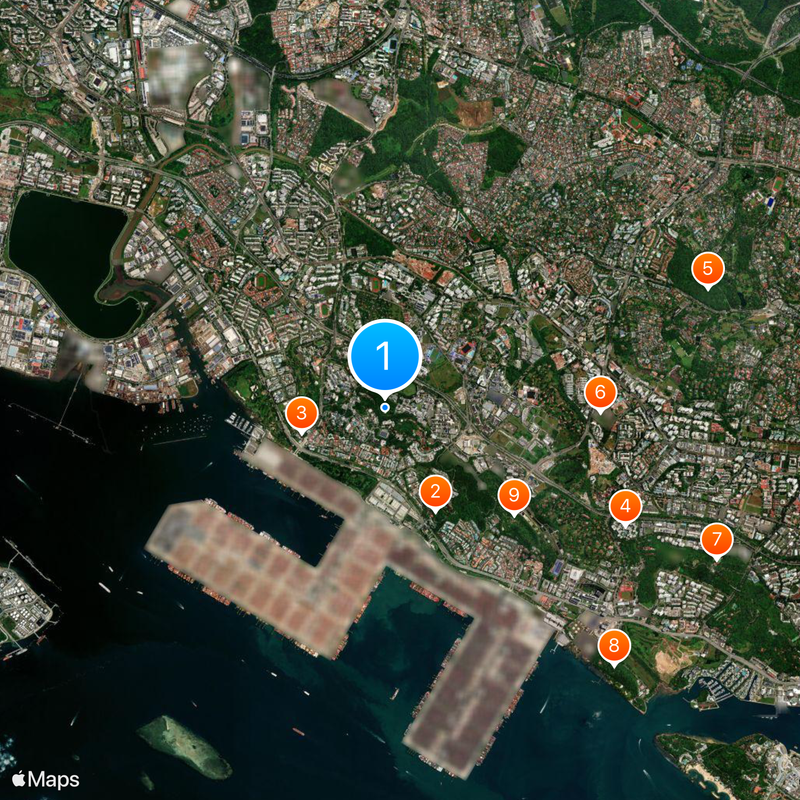 National University of Singapore Map