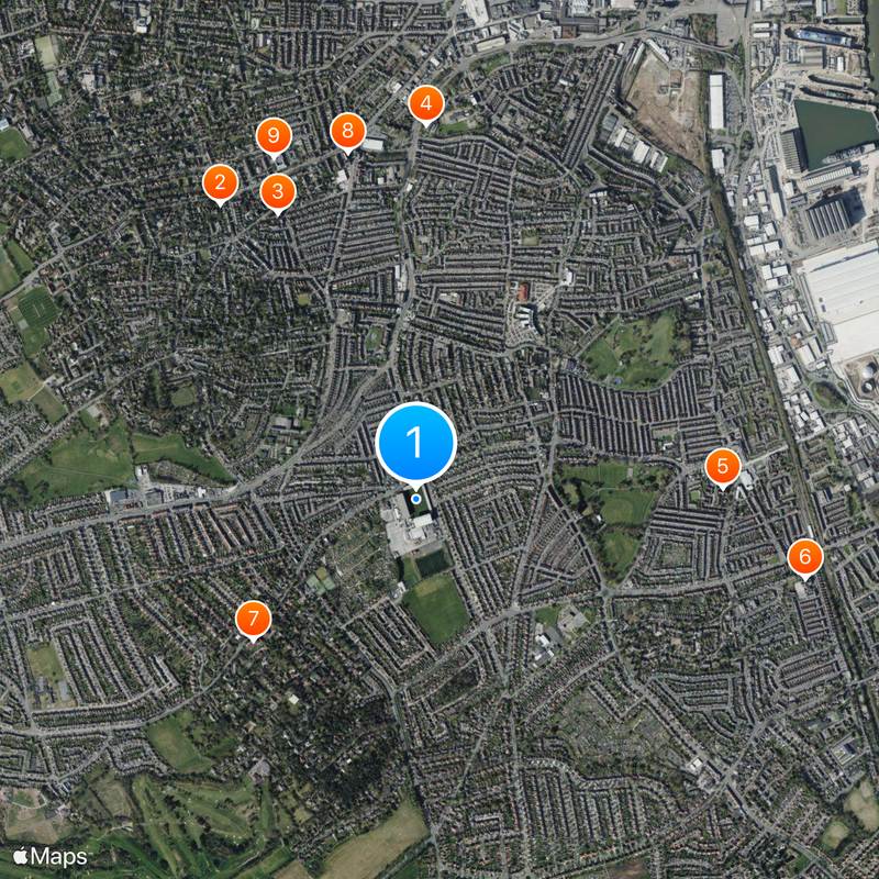 Prenton Park Map