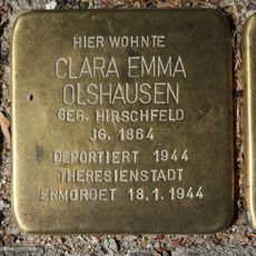 Stolperstein en memoria de Clara Emma Olshausen