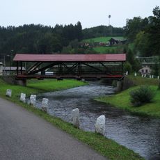 Suchovršice wooden bridge