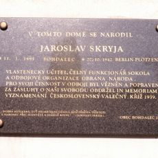 Pamětní deska Jaroslava Skryji