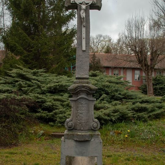 Wayside cross in hospital for long term illness Červený kopec