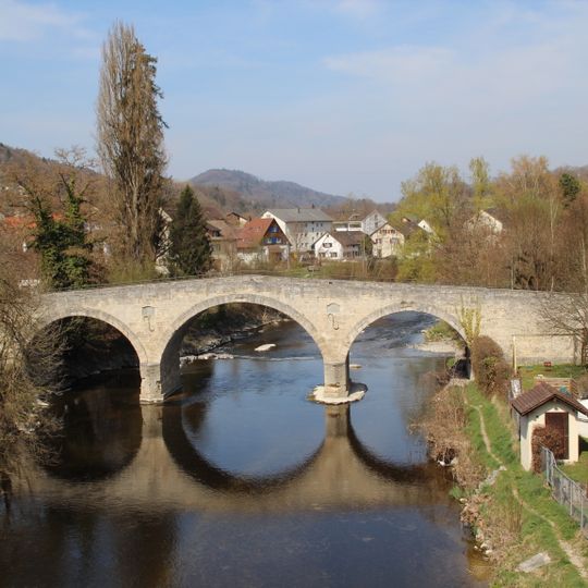 Steinbrücke, sogenannte "Römerbrücke"