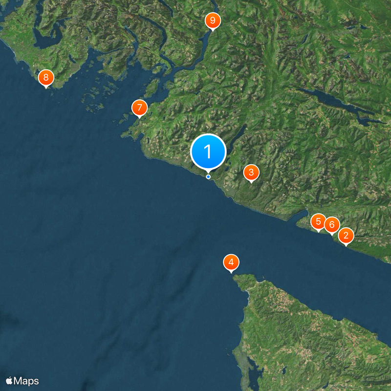 West Coast Trail Mapa