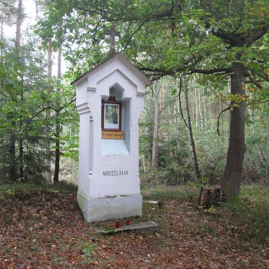 Kaplička na křížové cestě na Dunajovické hoře - 1. zastavení