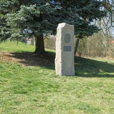 Goethův pomník v parku v Švermově ulici v Jablonném v Podještědí