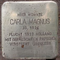 Stolperstein dedicated to Carla Magnus
