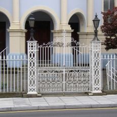 Forecourt Dwarf Wall And Railings To Tabernacle Church And To Tabernacle Church School