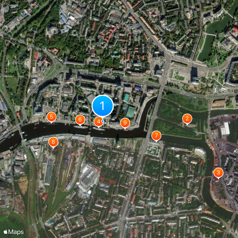 Museum of the World Ocean Mappa