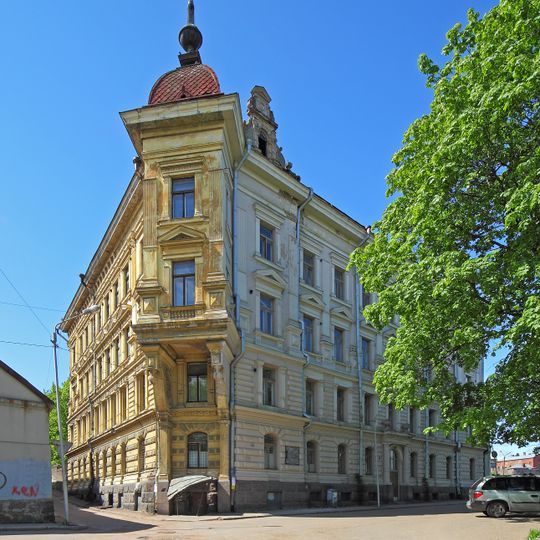 Corner House on Severny Val Street, 11 in Vyborg