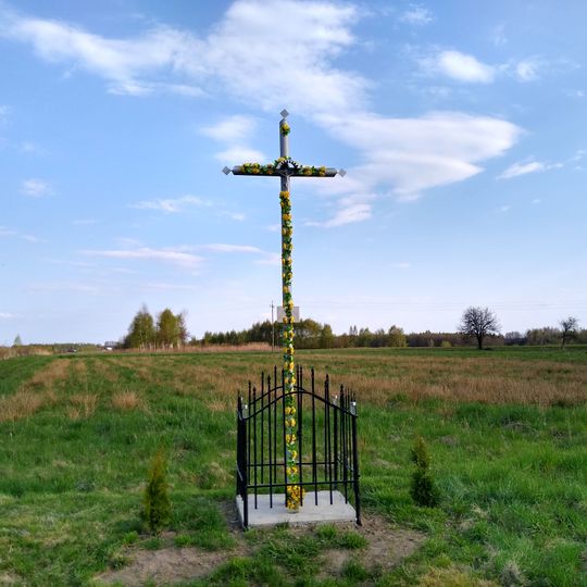 Wayside cross in Kosowy