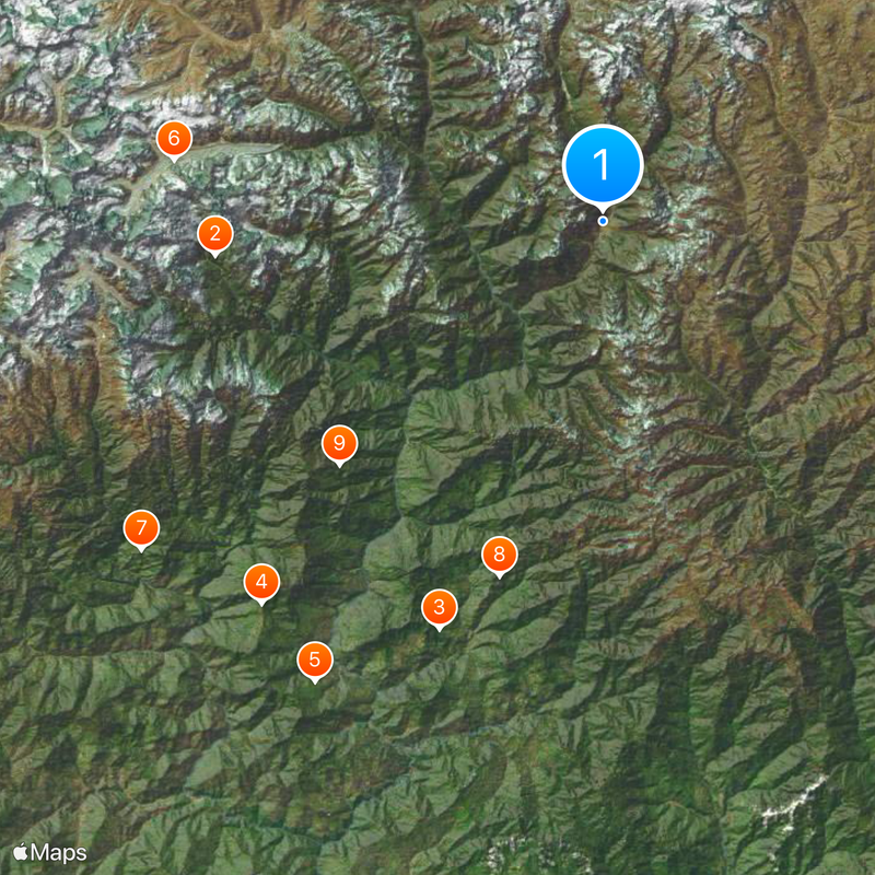 Lachung Map