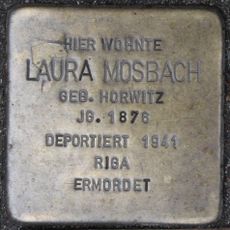 Stolperstein em memória de Laura Mosbach